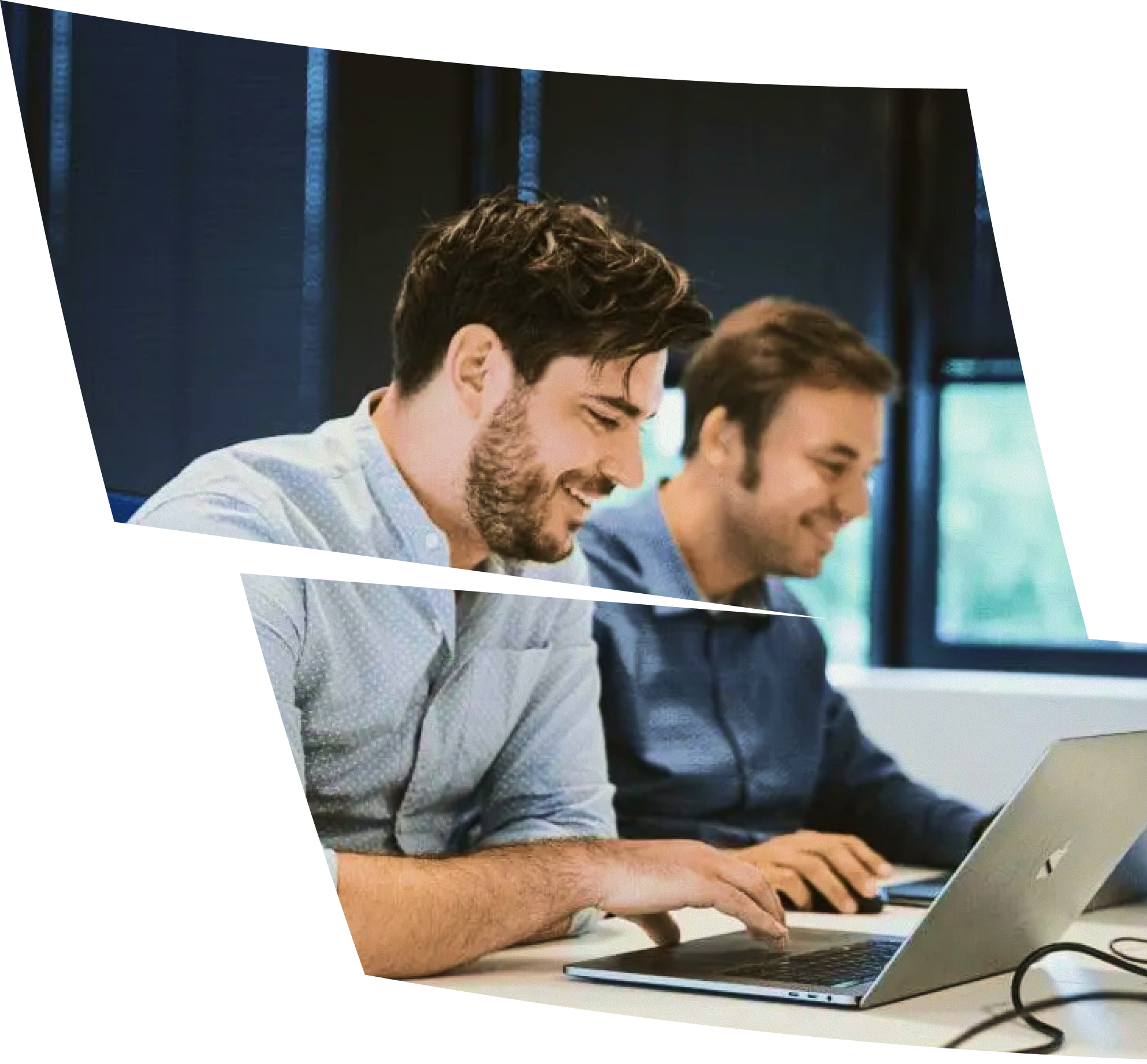 Team collaborating on software development